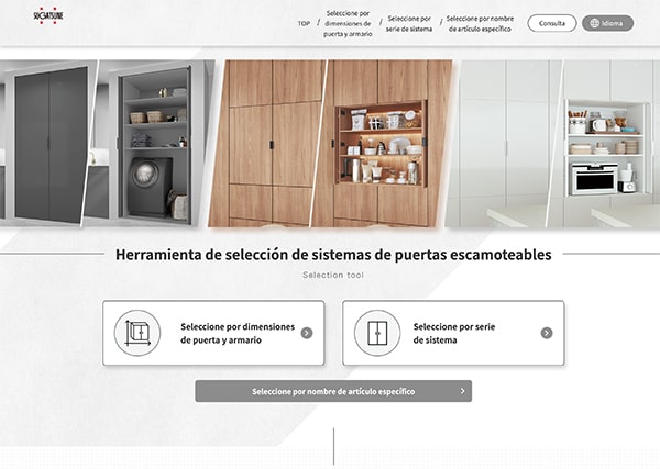 Pocket Door System Selection Tool